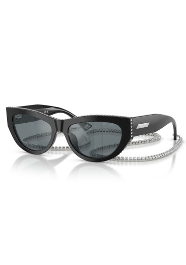 szczegóły Okulary przeciwsłoneczne Jimmy Choo 0JC5034BU 50006G54 Czarno-szare lustrzane czarne