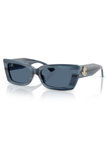 szczegóły Okulary przeciwsłoneczne Jimmy Choo 0JC5037BU 50728054 w paski granatowo-ciemnoniebieskie