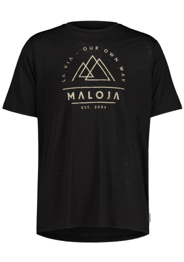 szczegóły Maloja Tričko KalmbergM._deep black