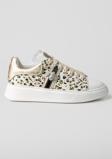 szczegóły Nis 2429364/3 Sneaker Tess.Fant.Animalier White/Ornamento