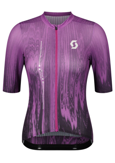 szczegóły Damska koszulka kolarska Scott Jersey W’s Ultd SL SS – Liquid Purple/Black
