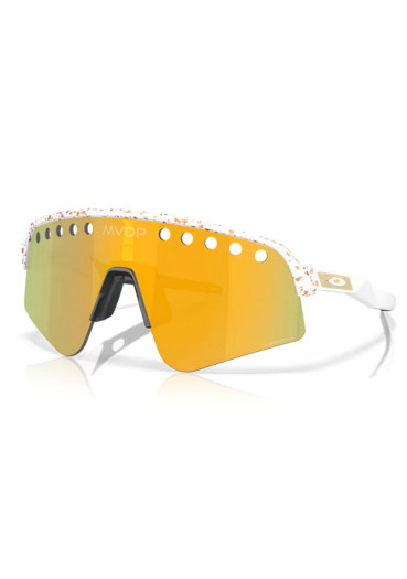 szczegóły Okulary przeciwsłoneczne Oakley 9465-3339 Sutro Lite Sweep MVDP w kolorze czerwono-złotym