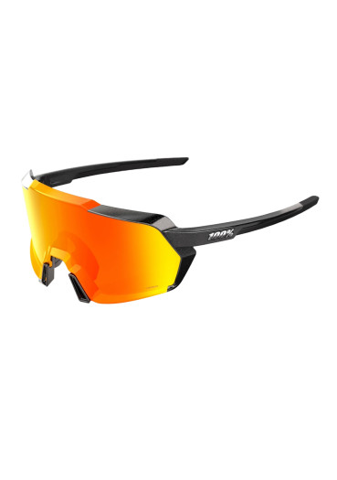 szczegóły Okulary przeciwsłoneczne 100% Korbin-Gloss Metallic Black–HiPER Red Multilayer Mirror