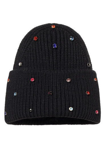 szczegóły Damska czapka Goldbergh Dream Beanie Black/Multicolor