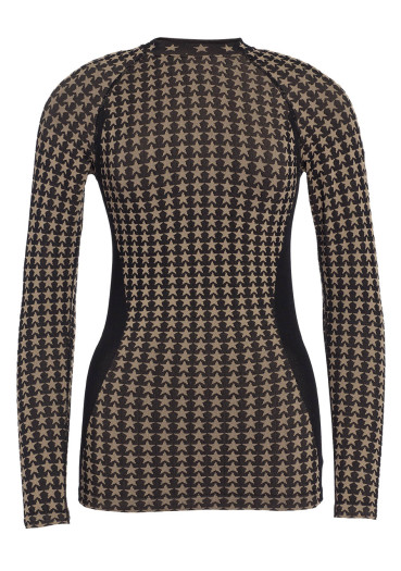 szczegóły Damska koszulka Goldbergh Starlet Baselayer Long Sleeve Black/Toffee
