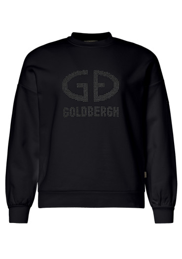 szczegóły Damska bluza z polaru Goldbergh Alessandra Crew Neck Sweater Black