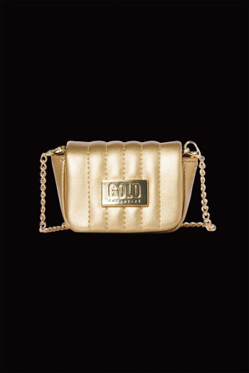 szczegóły Damska mini torebka Goldbergh Tesora Small Bag Gold