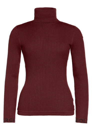 szczegóły Damski golf Goldbergh Mira Long Sleeve Knit Sweater Vino Rosso