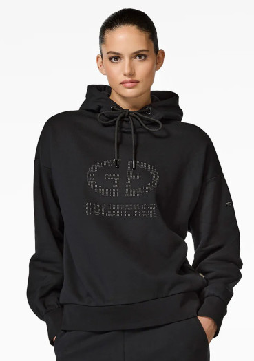 szczegóły Damska bluza z kapturem Goldbergh Giorgia Hooded Sweater Black