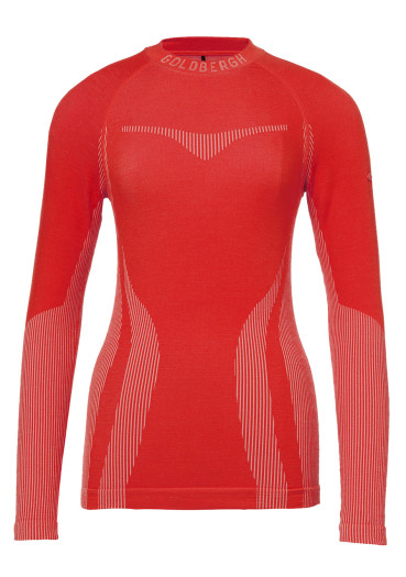 szczegóły Damska koszulka Goldbergh Slick Baselayer Long Sleeve Flame
