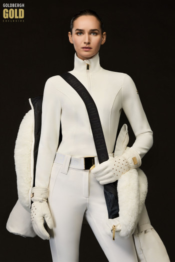 szczegóły Damska koszulka Goldbergh Rosalia Ski Pully Cream