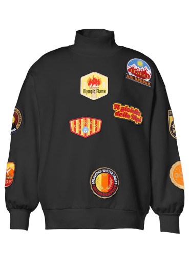 szczegóły Damska bluza Goldbergh Roma Turtle Neck Sweater Black