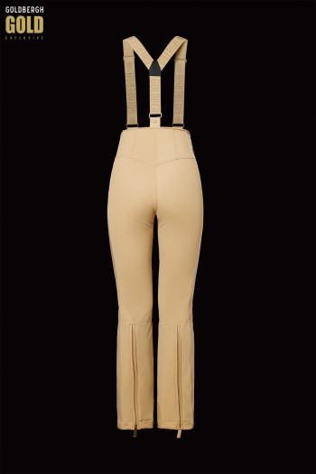 szczegóły Damskie spodnie narciarskie Goldbergh Fuego Ski Pants Caramello