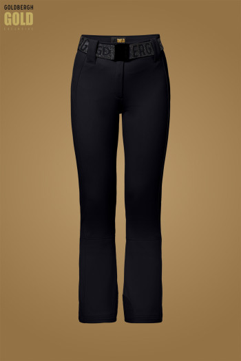szczegóły Damskie spodnie narciarskie Goldbergh Pippa Gold Long Ski Pants Black