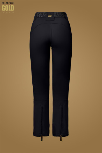 szczegóły Damskie spodnie narciarskie Goldbergh Pippa Gold Long Ski Pants Black