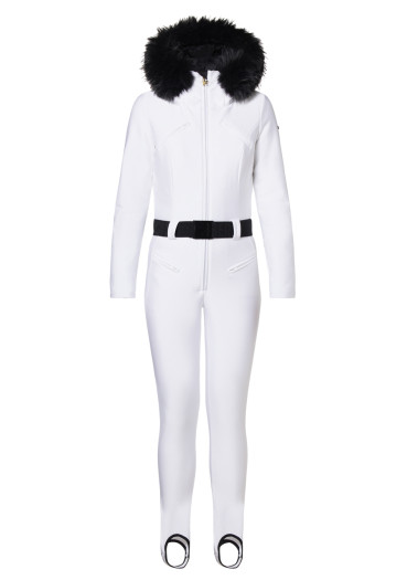szczegóły Damski kombinezon Goldbergh Glisser Ski Suit Faux Border White
