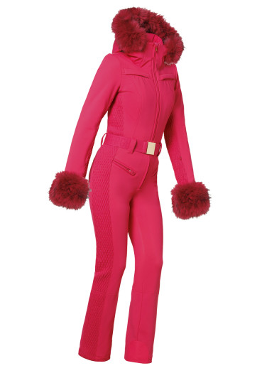 szczegóły Damski kombinezon Goldbergh Angele Ski Suit Faux Border Italian Rose