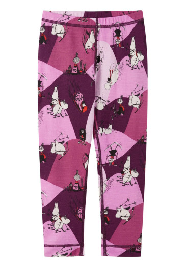 szczegóły Komplet bielizny funkcjonalnej dla dzieci Reima Moomin Trivsam Rose w kolorze różowym