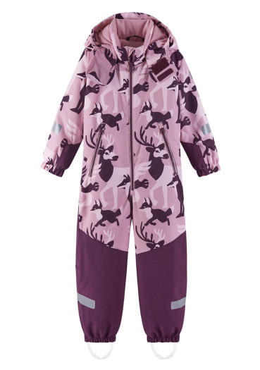 szczegóły Kombinezon zimowy dziecięcy z membraną Reima Kurikka - Szaro-różowy 
