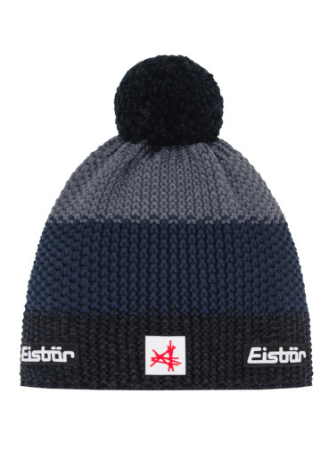 szczegóły Czapka męska Eisbär-Star Pompon MÜ SA-schwarzmel-d.cobalt-antracite