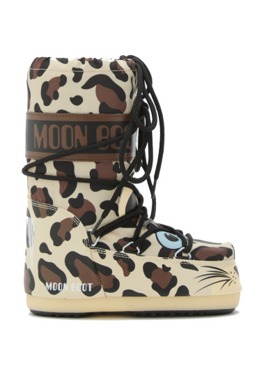 szczegóły Dziecięce buty śniegowe Moon Boot ICON ANIMAL-JR-V010 LEOPARD