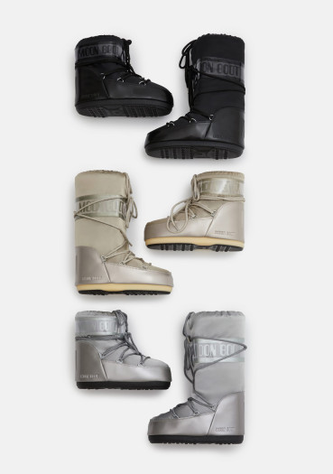 szczegóły Dziecięce buty śnieżne Moon Boot ICON GLANCE-JR-B003 PLATINUM