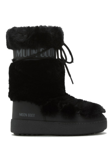szczegóły Damskie śniegowce Moon Boot LTRACK FAUX FUR HIGH WP-N001 BLACK