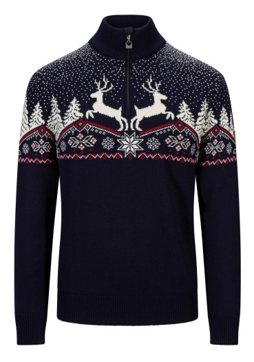 szczegóły Dale of Norway Dale Christmas Masc Sweater Navy Offwhite Redrose