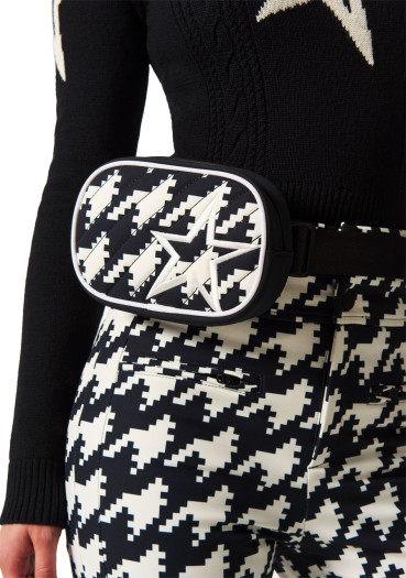 szczegóły Saszetka damska nerka - Perfect Moment Star Bum Bag With White Star Black/Snow White
