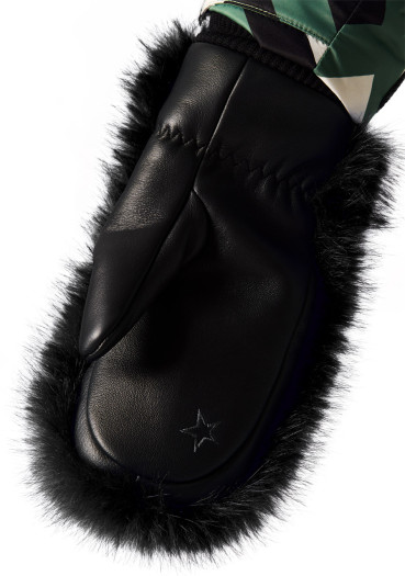 szczegóły Rękawiczki damskie Perfect Moment Faux Fur Mitten Black