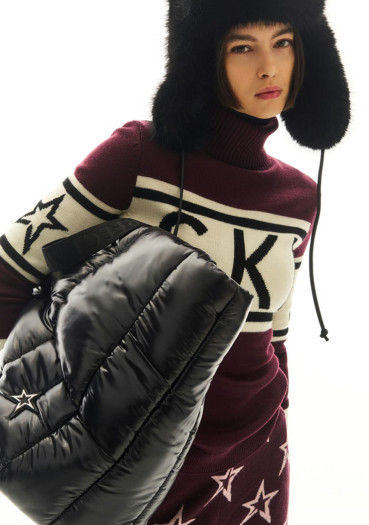 szczegóły Damska czapka traperska Perfect Moment Faux Fur (F) w kolorze czarnym