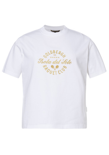 szczegóły Damski T-shirt Goldbergh Aurelia Short Sleeve Top White