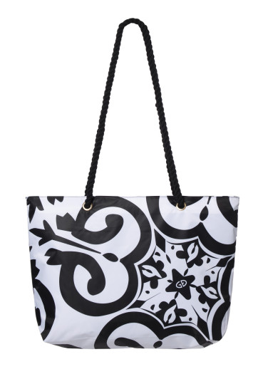 szczegóły Goldbergh Islaire Shopper Bag Black/White