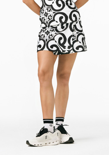 szczegóły Spódnica damska Goldbergh Luminosa Skirt Black/White