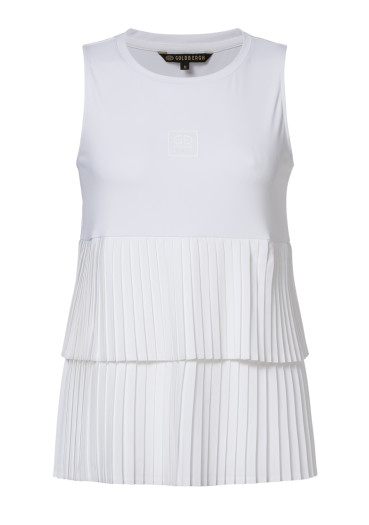 szczegóły Damska bluzka bez rękawów Goldbergh Bellavita Sleeveless Top White