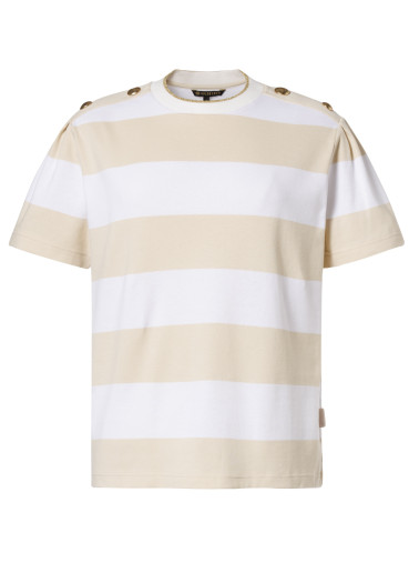 szczegóły Damski T-shirt Goldbergh Lido Short Sleeve Top Champagne/White