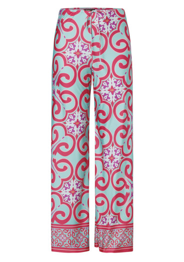 szczegóły Spodnie damskie Goldbergh Tropina Pants Turchese
