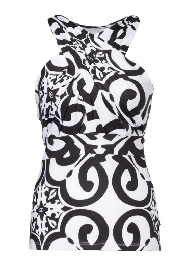 szczegóły Goldbergh Azella Tank Top Black/White