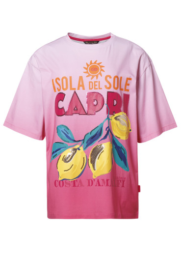 szczegóły Damski T-shirt Goldbergh Loredana Short Sleeve Top Italian Rose