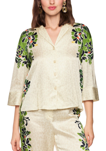 szczegóły Bluzka damska Marc Cain AC 51.37 W42 Blouse Bright Ecru 112