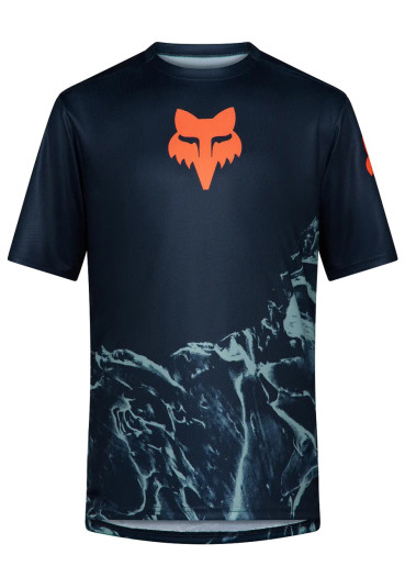 szczegóły Koszulka rowerowa dla dzieci Fox Yth Ranger Ss Jrsy Img Print Arctic Blue
