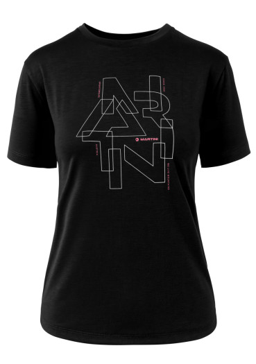 szczegóły Koszulka damska Martini Alpmate Breeze Shirt W Black/White 110/000