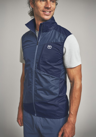 szczegóły Kamizelka wiatrówka Ortovox Trace M Blue Nunatak Men's Vest