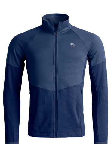 szczegóły Bluza męska Ortovox Fleece Light Grid Hoody M Deep Ocean