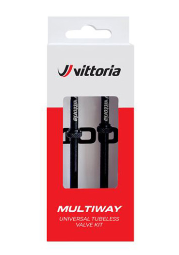 szczegóły Zawór bezdętkowy Vittoria Multiway Alloy Black 60mm (2 szt.)