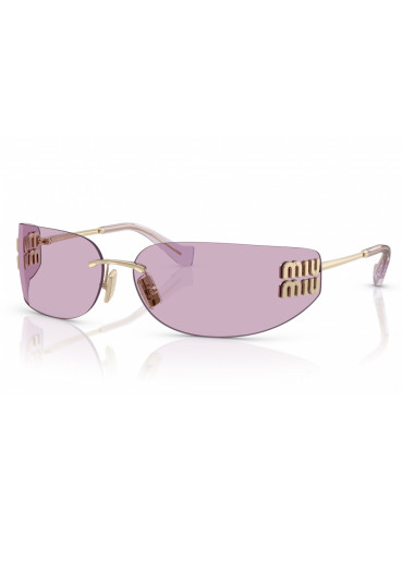 szczegóły Okulary przeciwsłoneczne Miu Miu MU A51S ZVN90O75 Pale Gold/Pink