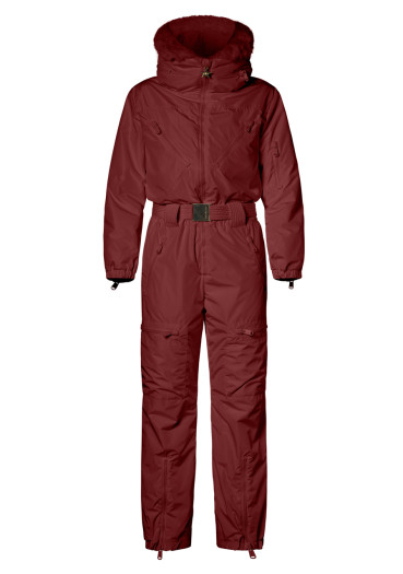 szczegóły Goldbergh Quinn Ski Suit Faux Vino Rosso