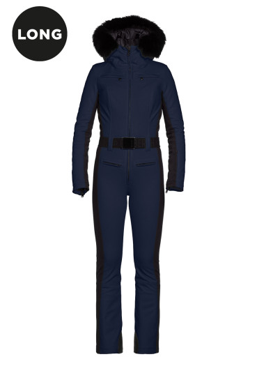 szczegóły Kombinezon damski Goldbergh Parry Long Ski Suit Faux Border French Blue