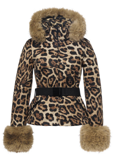 szczegóły Kurtka narciarska damska Goldbergh Jagger Faux Border Jaguar