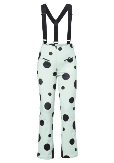 szczegóły Spodnie damskie Goldbergh Mochi Ski Pants Dots Mint